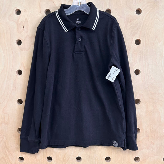 Organic Black LS Polo