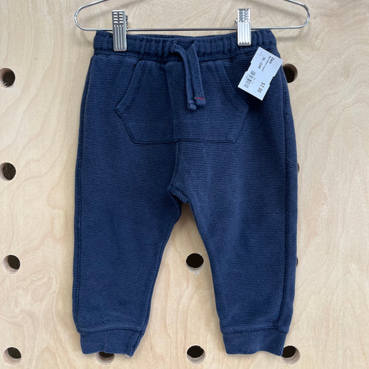 Blue Ribbed Joggers