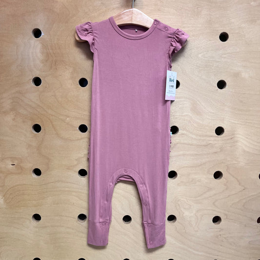 Pink Ruffle Butt Bamboo Romper
