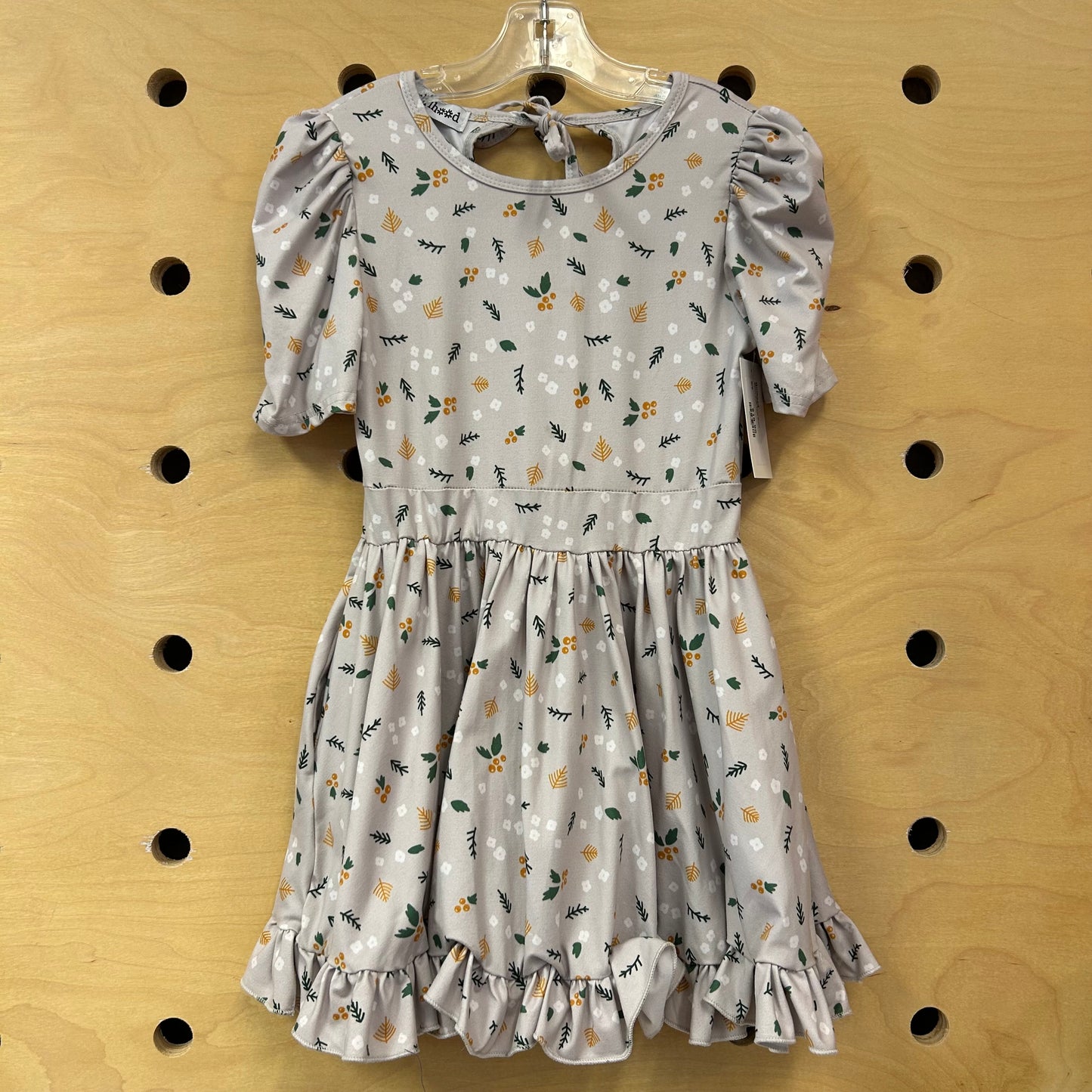 Winter Holly Twirl Dress