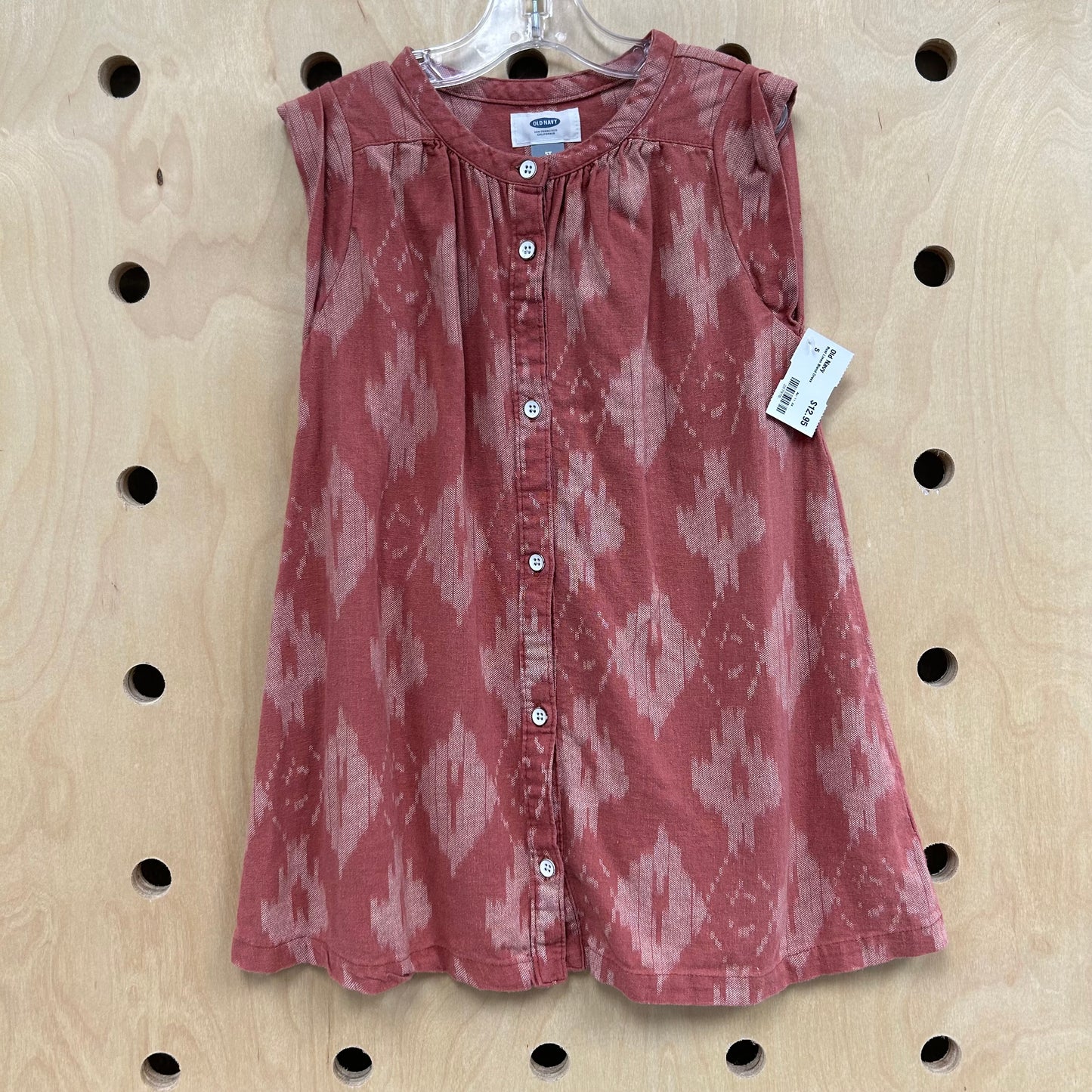 Rust Linen Blend Dress