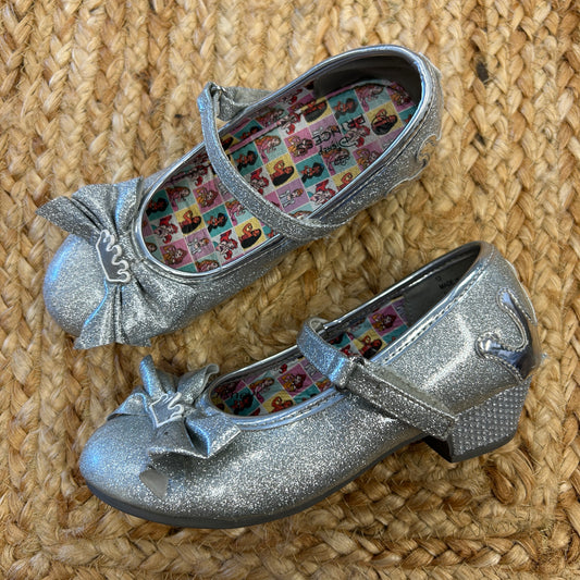 Silver Glitter Princess Heels