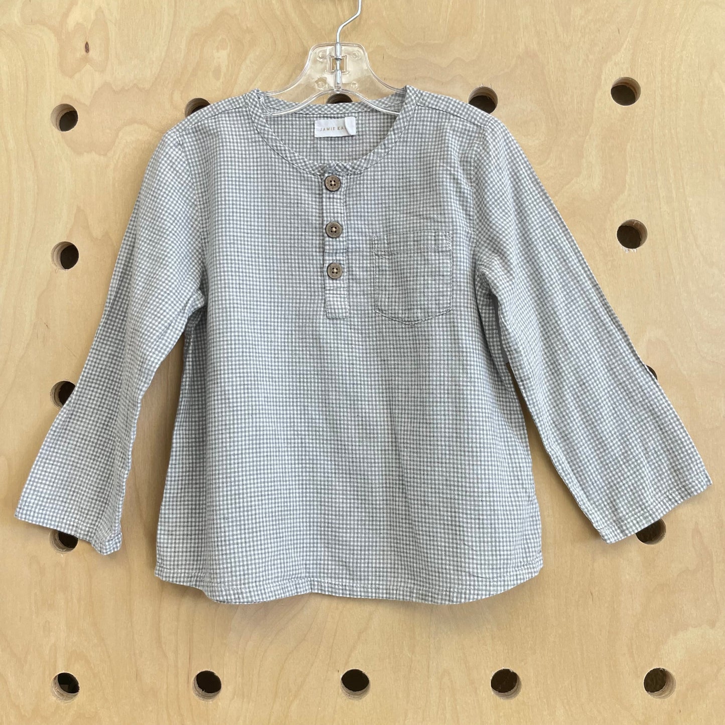 Grey Gingham Shirt