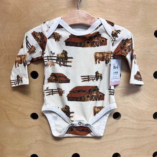 Cream Horses/Barnyard Bodysuit