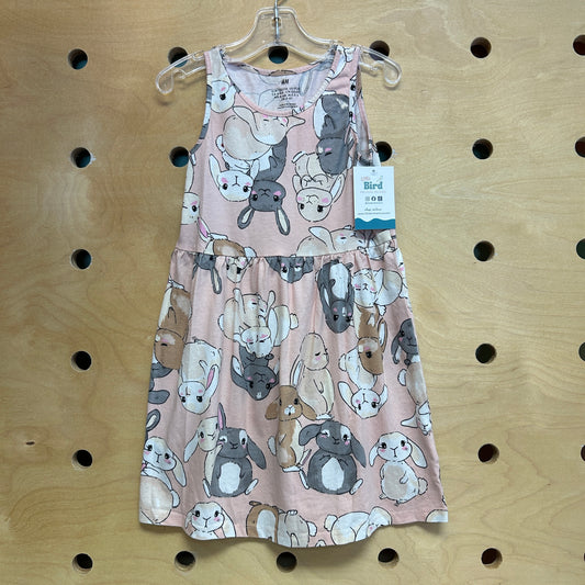 Pink Bunnies Tank Dress