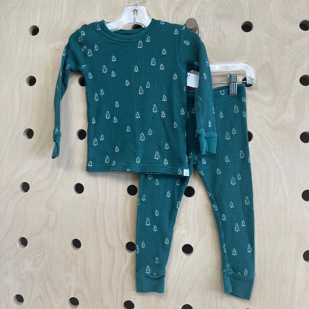Green Thermal Christmas Tree Pajamas