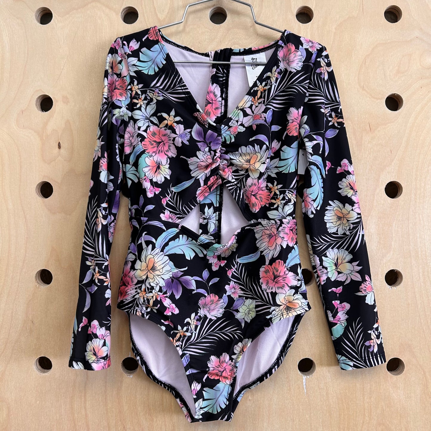 Black Floral Swimsuit