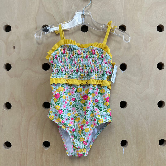 Yellow Floral Swimsuit