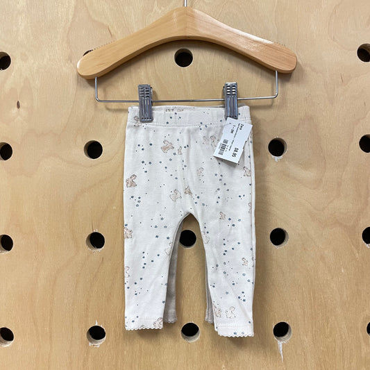2pk Pointelle Bunny + Beige Leggings