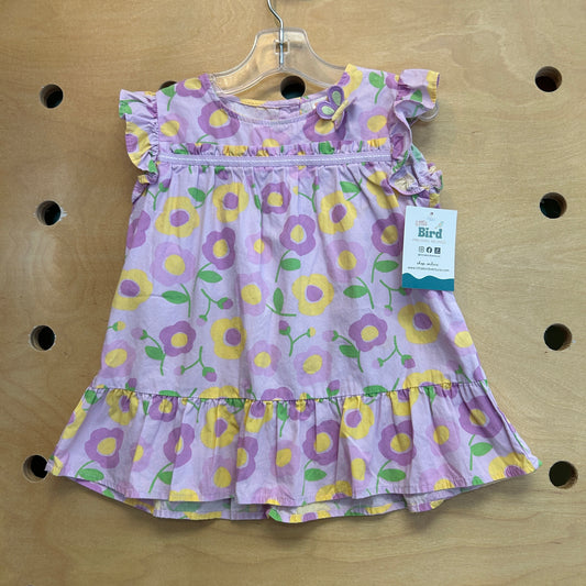 Lavender/Yellow Floral Cotton Tank