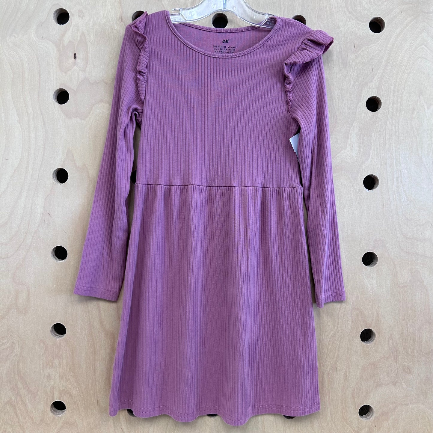 Dusty Pink Ribbed Dress