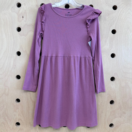 Dusty Pink Ribbed Dress