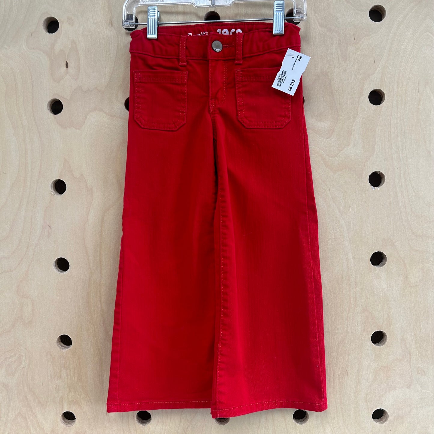 Red Wide Leg Denim