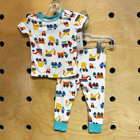 Construction Trucks Bamboo Pajamas