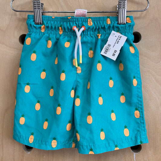 Teal Pineapples Swim Shorts