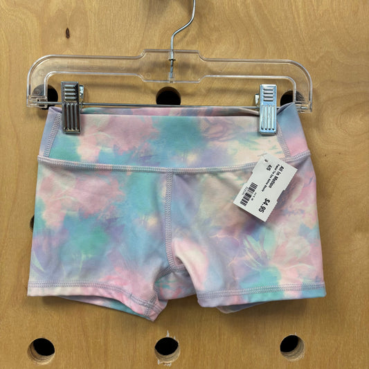 Pastel Tie Dye Active Shorts