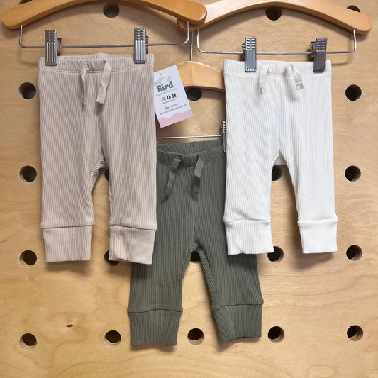 3pc. Ribbed Soft Pants