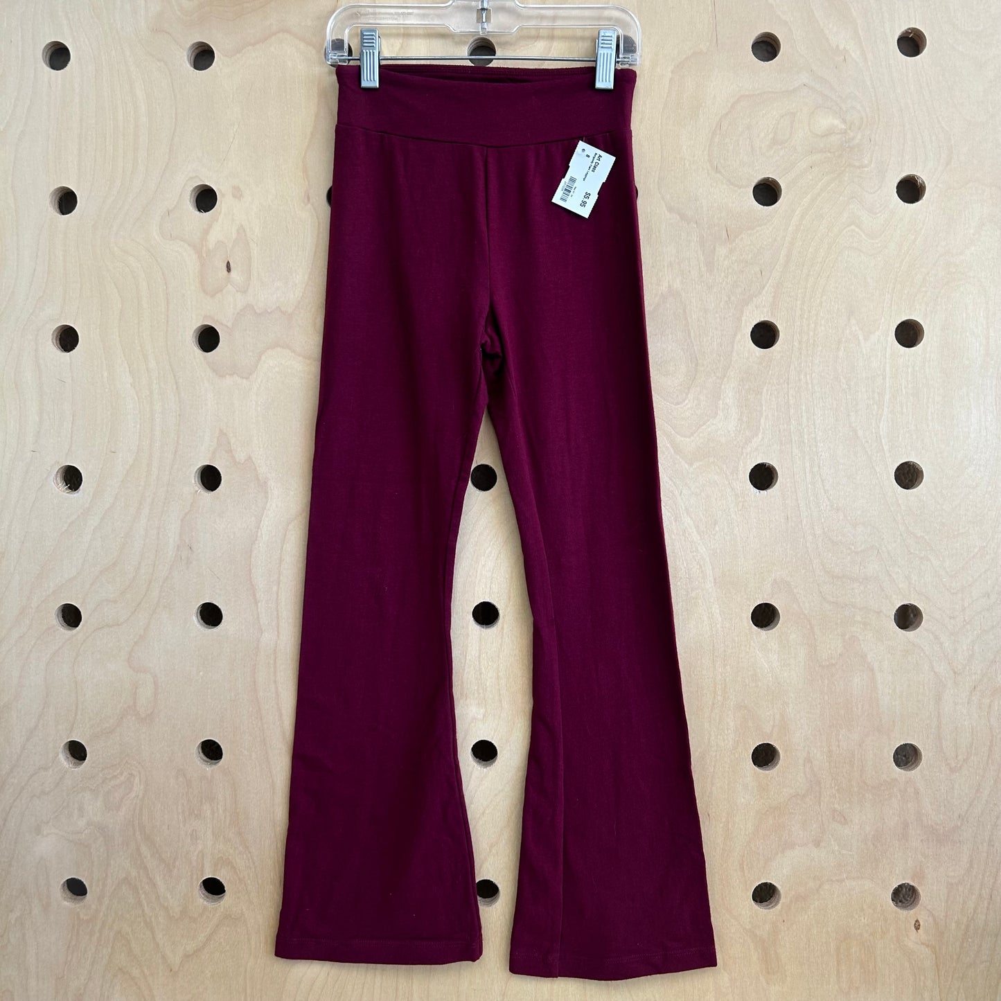 Burgundy Flare Leggings