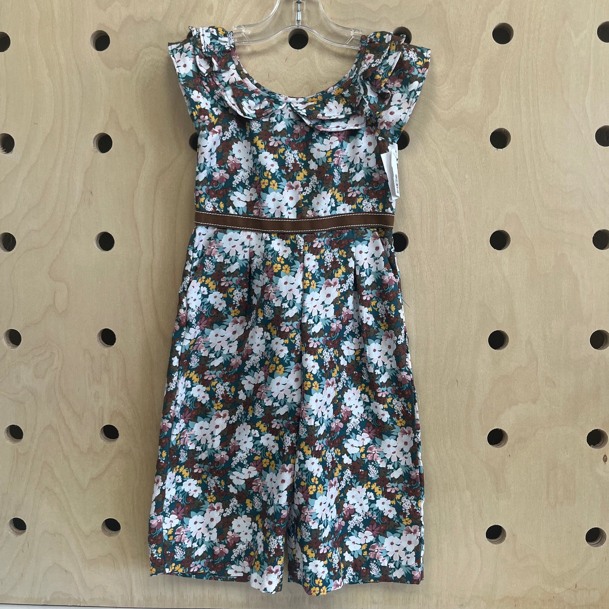 Brown Floral Jumpsuit