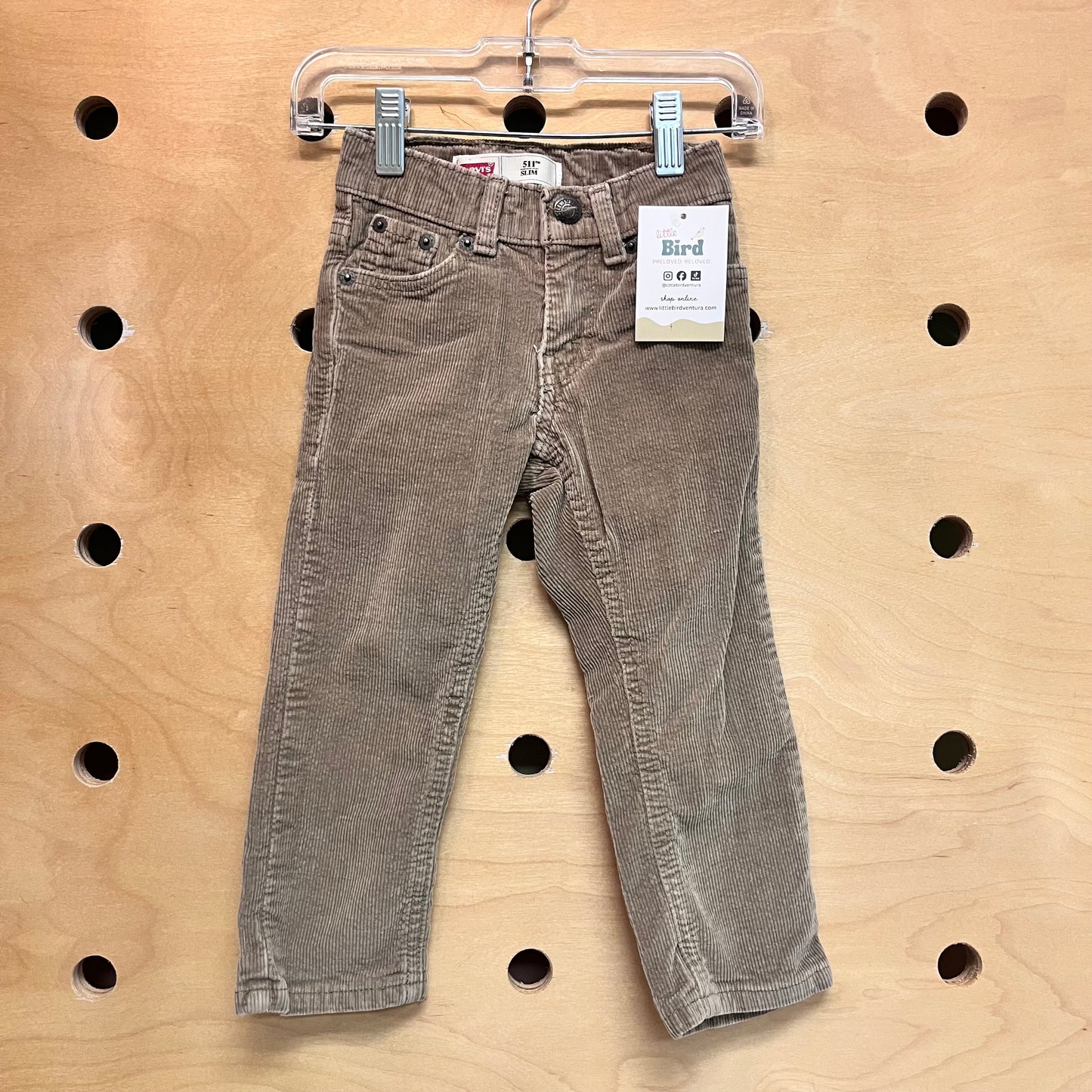 Tan 511 Slim Cords