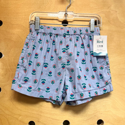 Lavender/Green Floral Shorts
