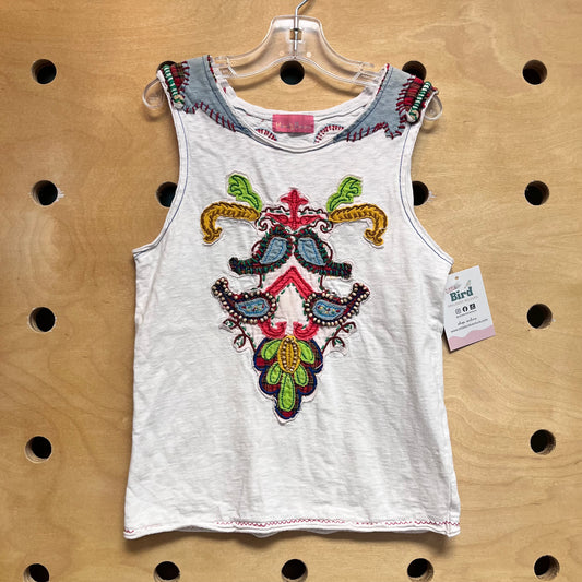 Colorful Wood Bead Patches Tank