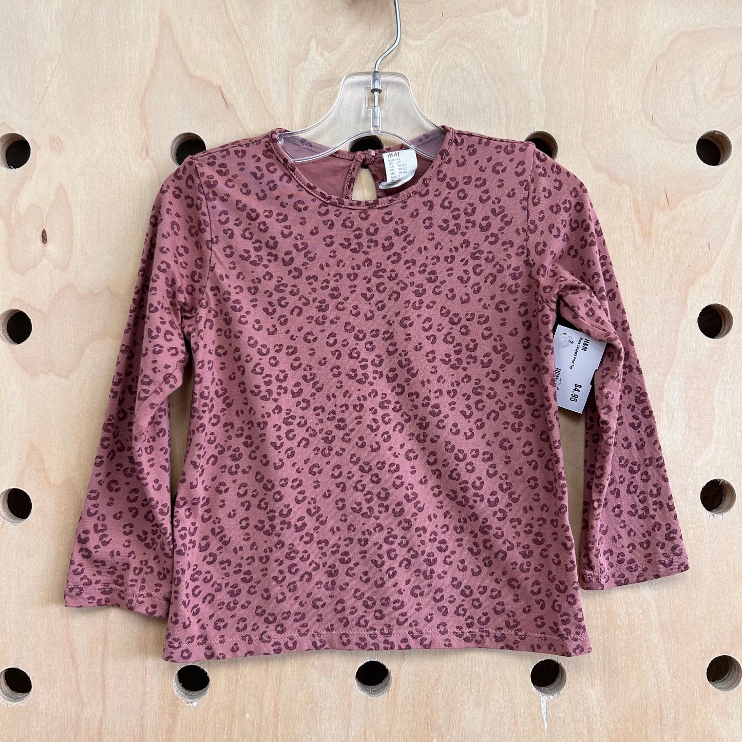 Rose Leopard Print Top