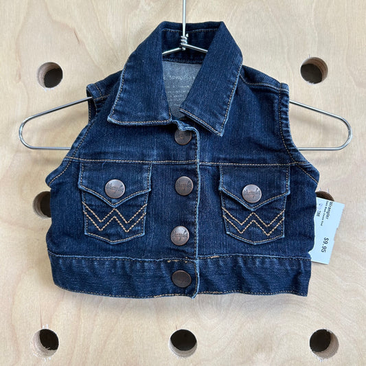 Dark Wash Denim Vest