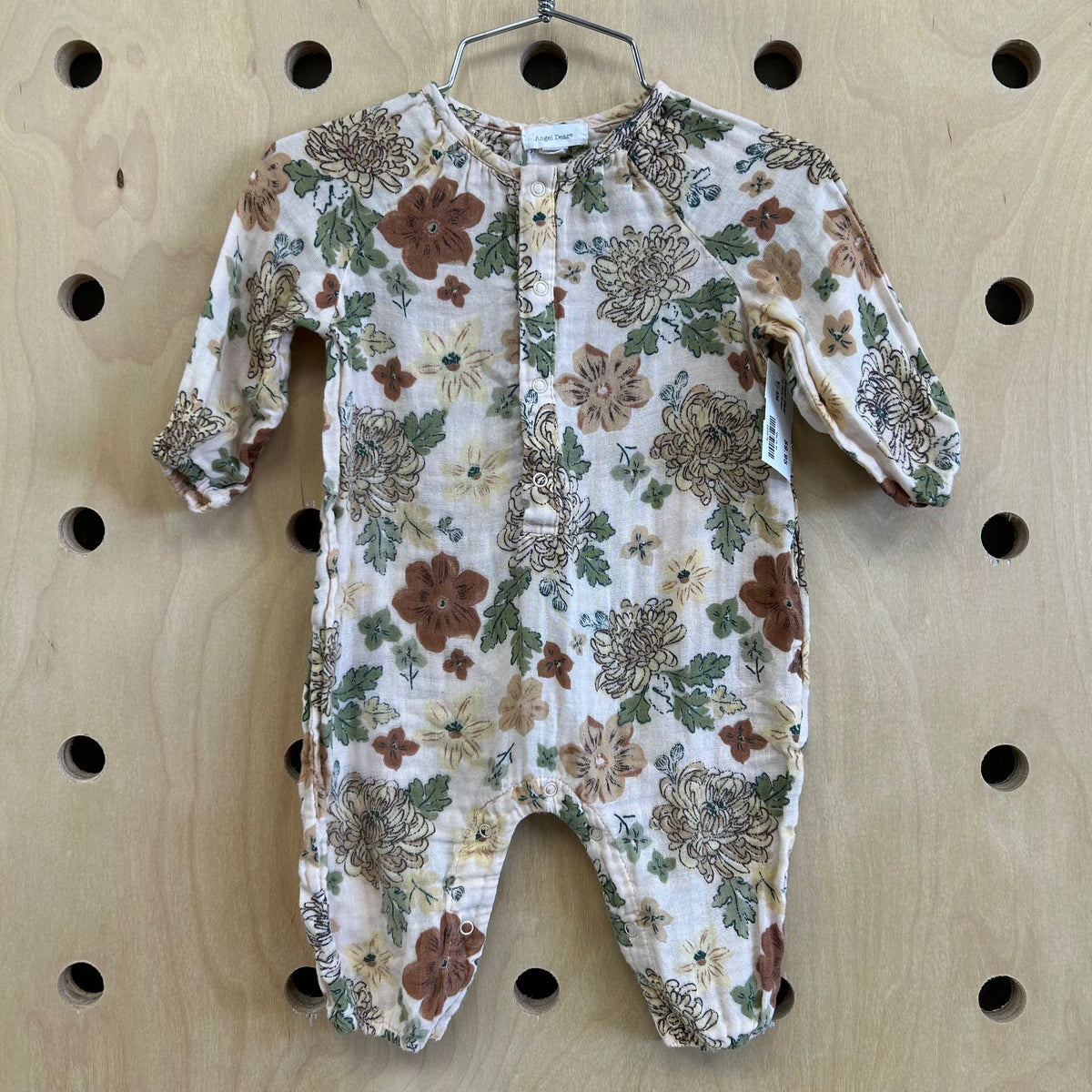 Tan Floral Romper
