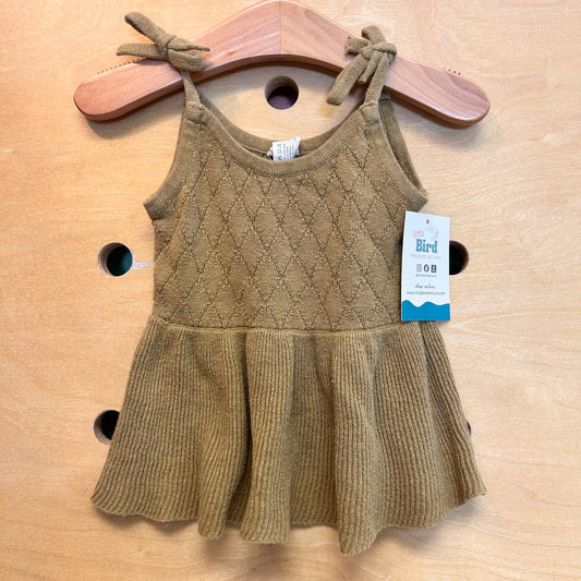 Organic Diamond Ribbed Dress