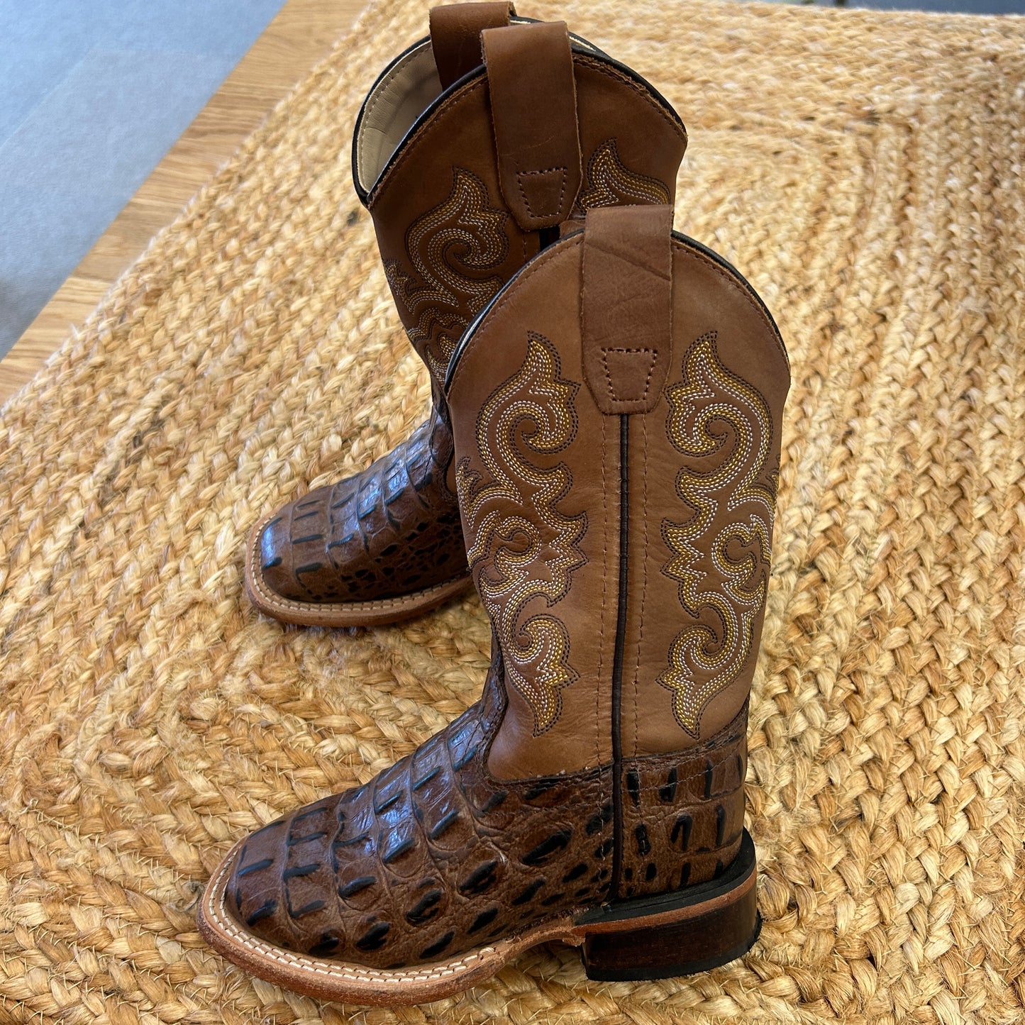 Brown Horsepower Gator Boots
