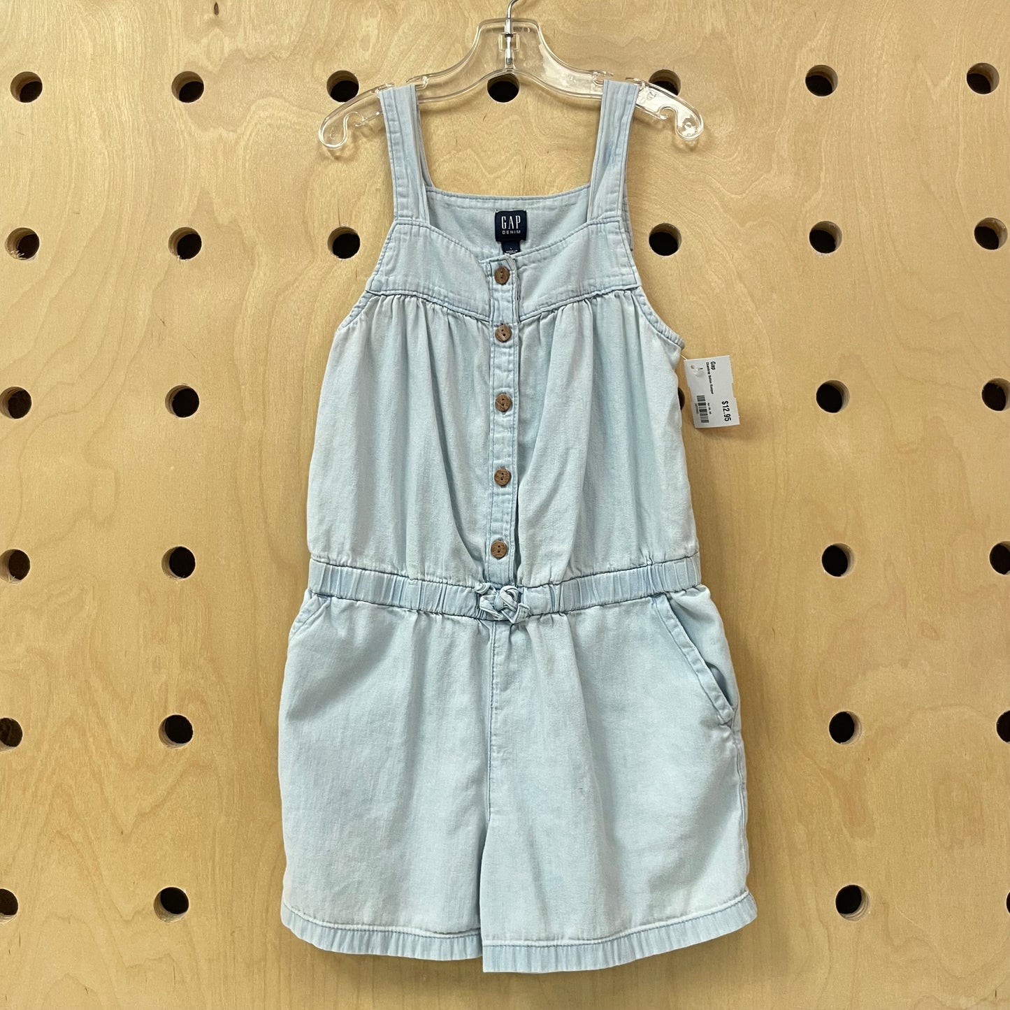 Chambray Button Romper