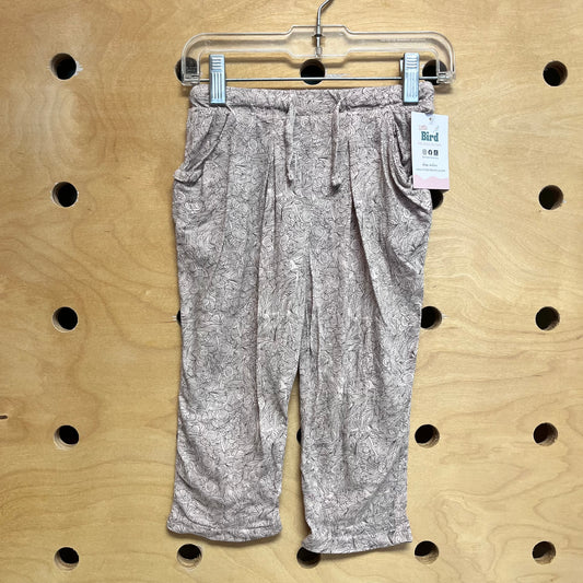 Cream/Grey Circles & Lines Cotton Pants