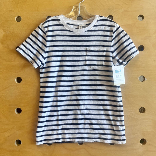 Navy/White Striped Pocket Tee