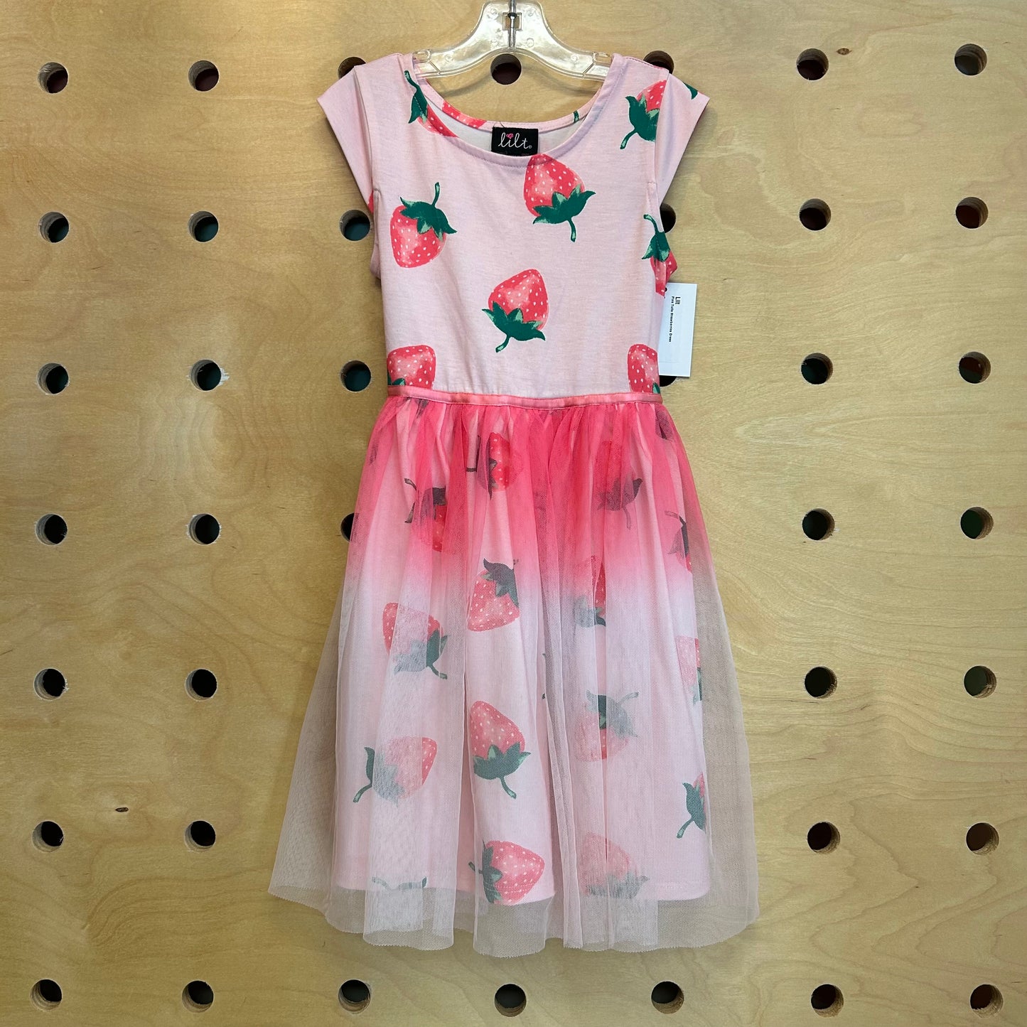 Pink Tulle Strawberries Dress