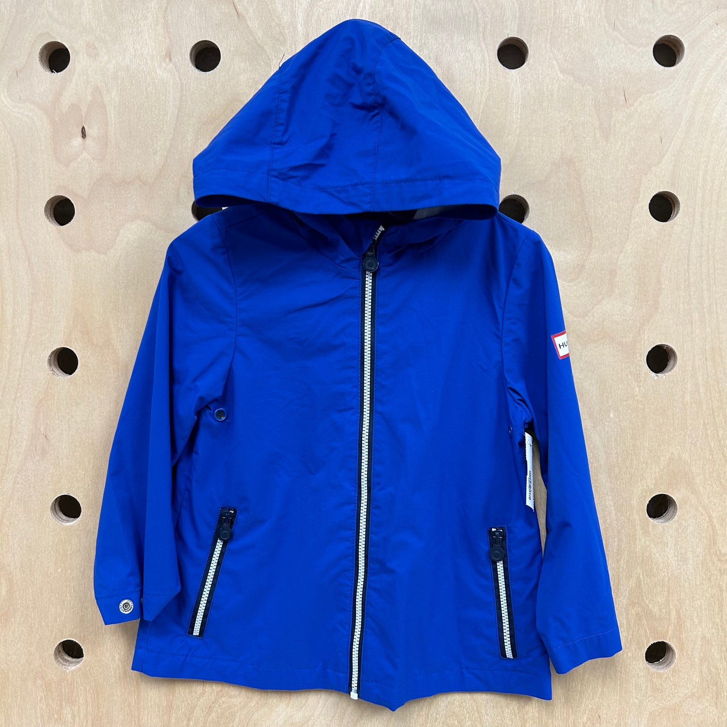 Blue Nylon Windbreaker