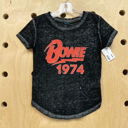 Black Bowie Burnout Tee