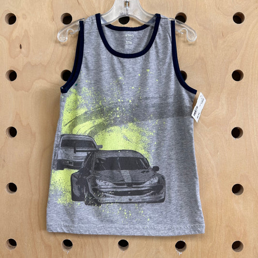 Grey Race Cars Tank