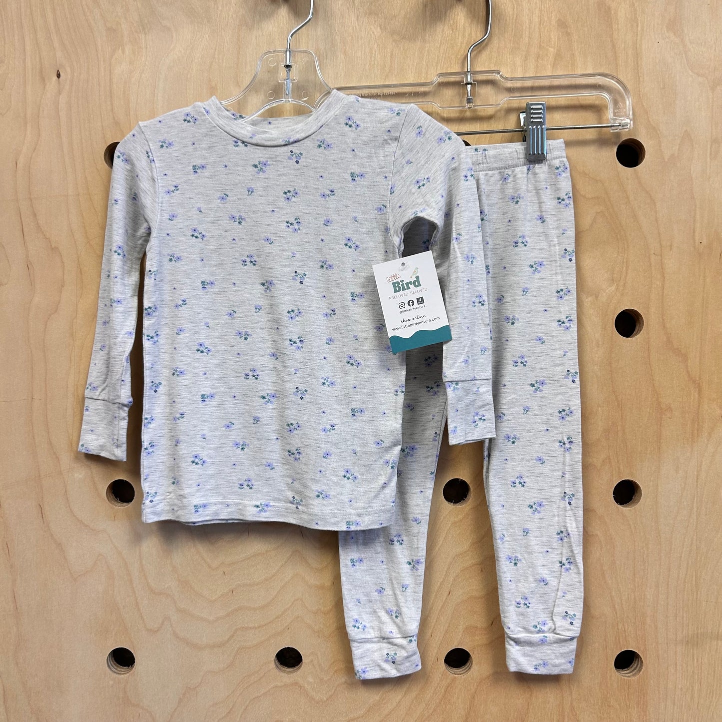 Grey/Blue Floral Pajamas
