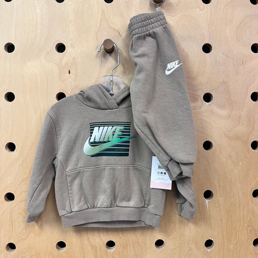 Beige Logo Hoodie Outfit