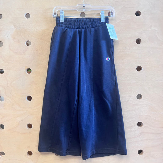 Black Wide Leg Elastic Waist Pants