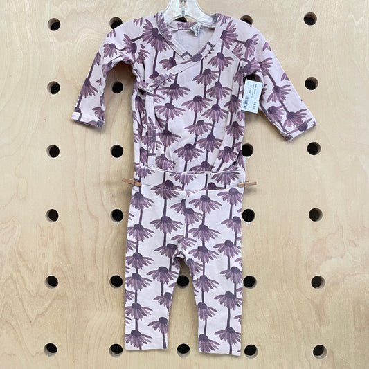 Organic Purple Floral Outfit