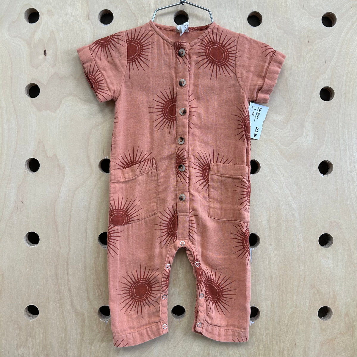 Orange Sunburst Romper