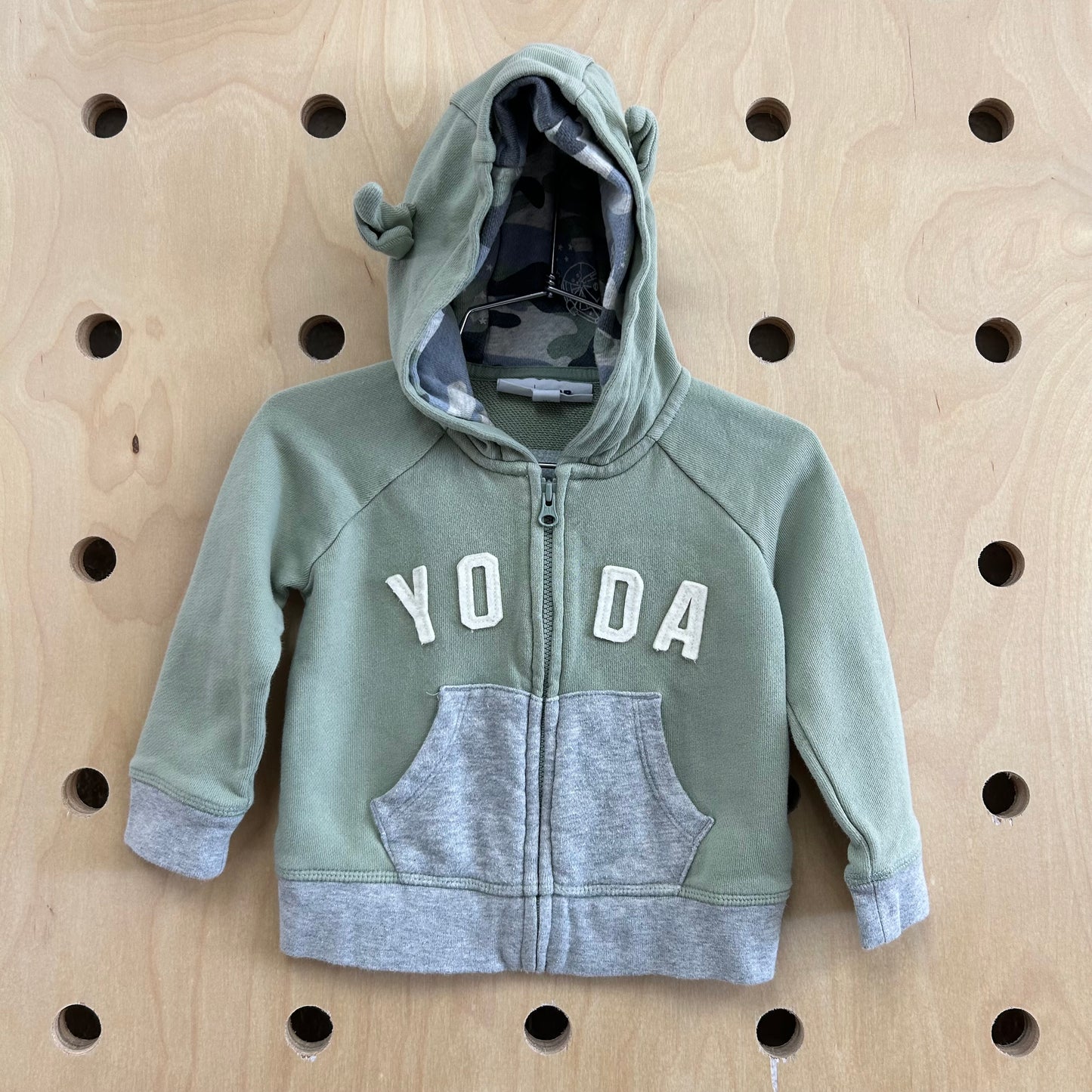 Yoda Too Cute Zip Hoodie