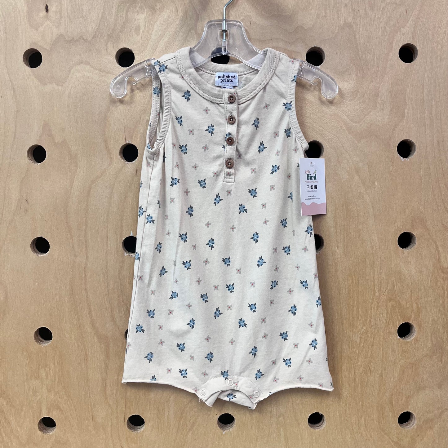 Cream Floral Romper