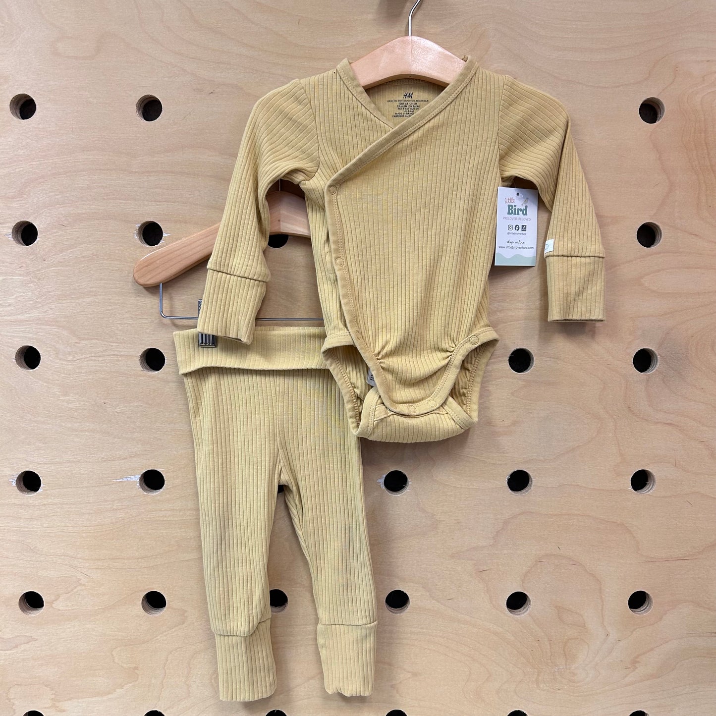 Yellow Ribbed Cotton Outfit