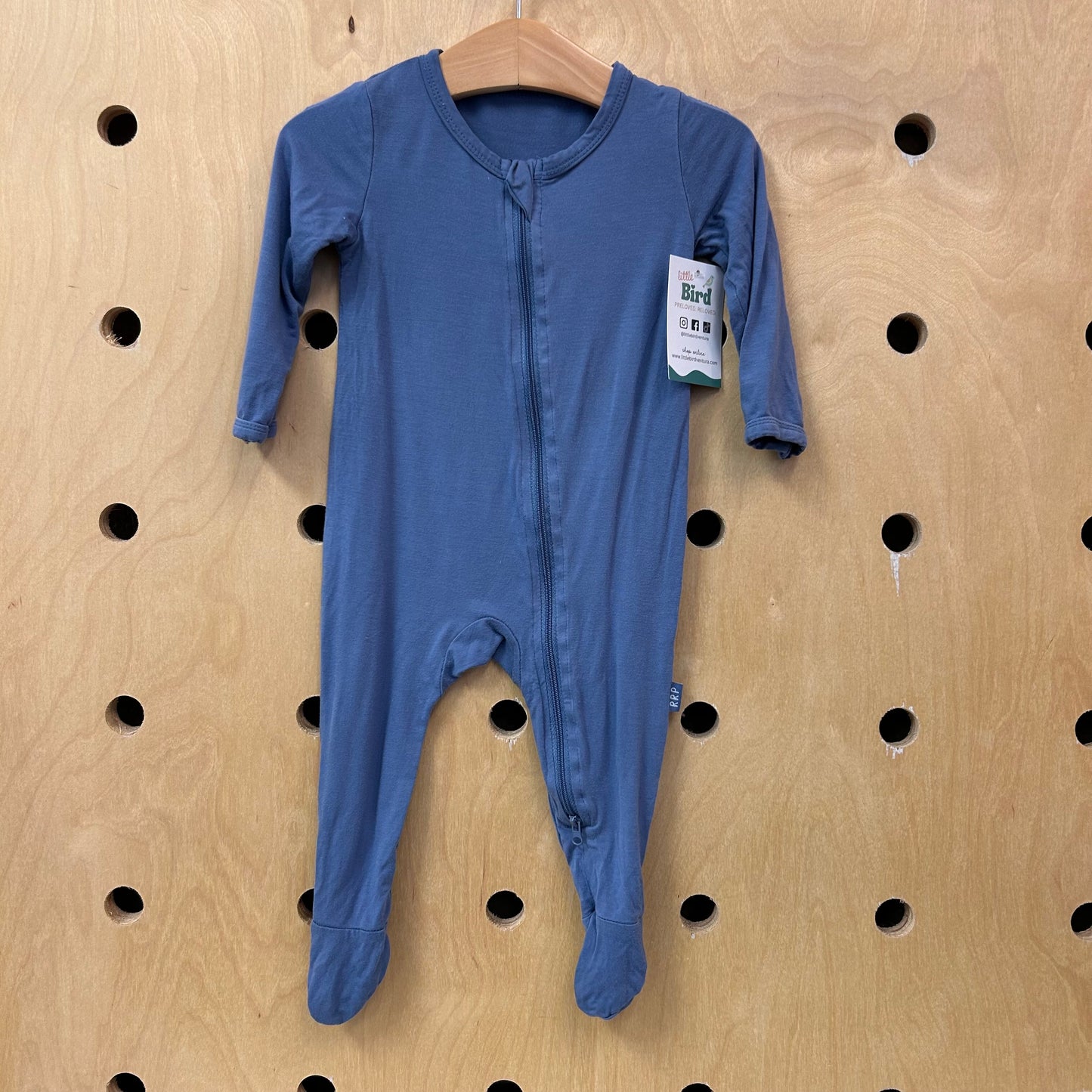 Blue Zip Footies