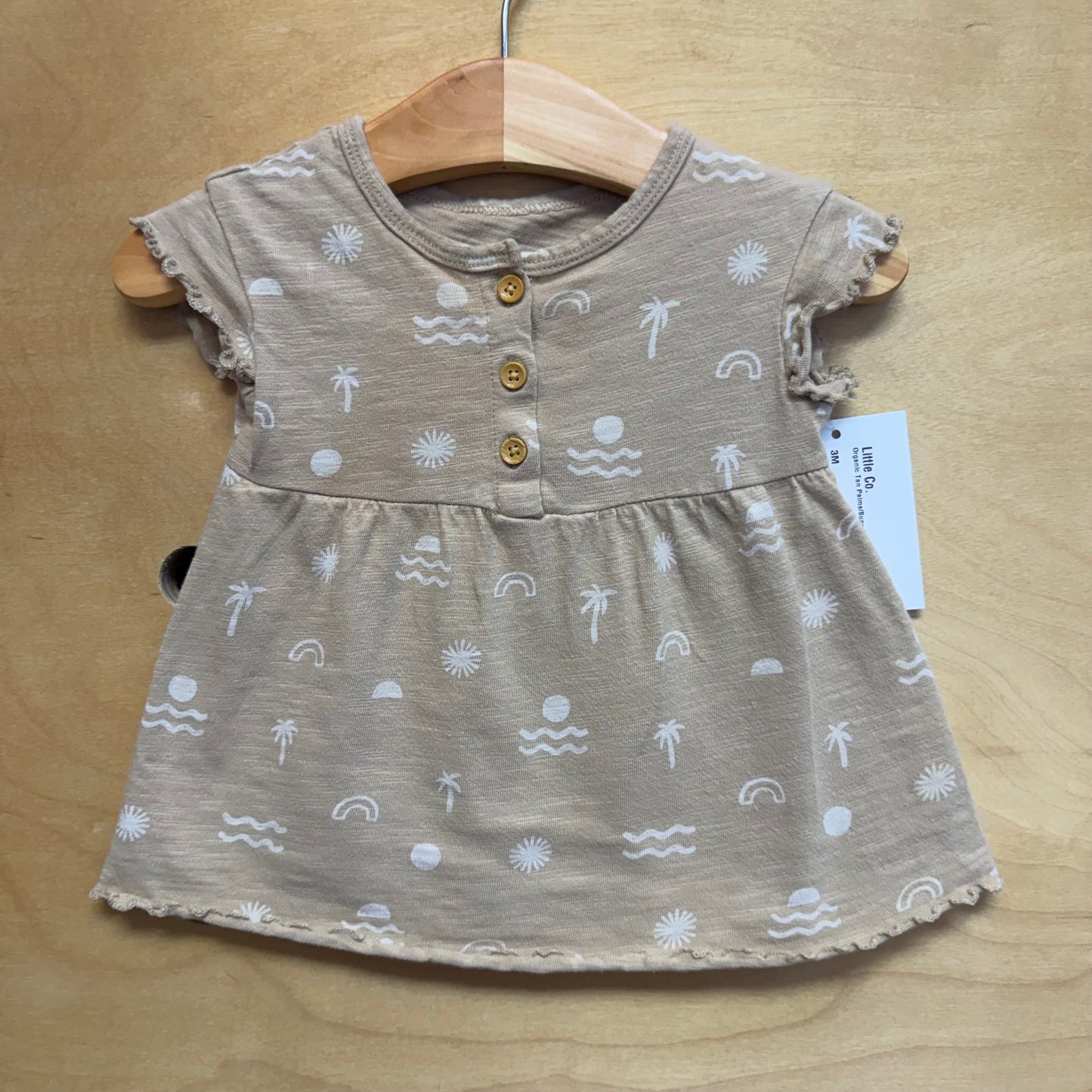 Organic Tan Palms/Suns Tee