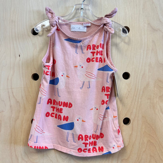Pink 'Around The Ocean' Tank
