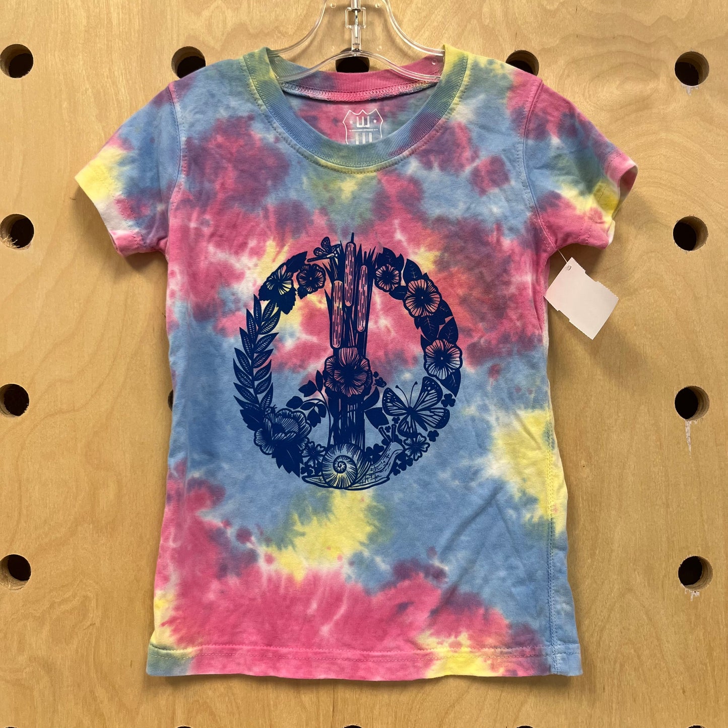 Tie Dye Floral Peace Tee
